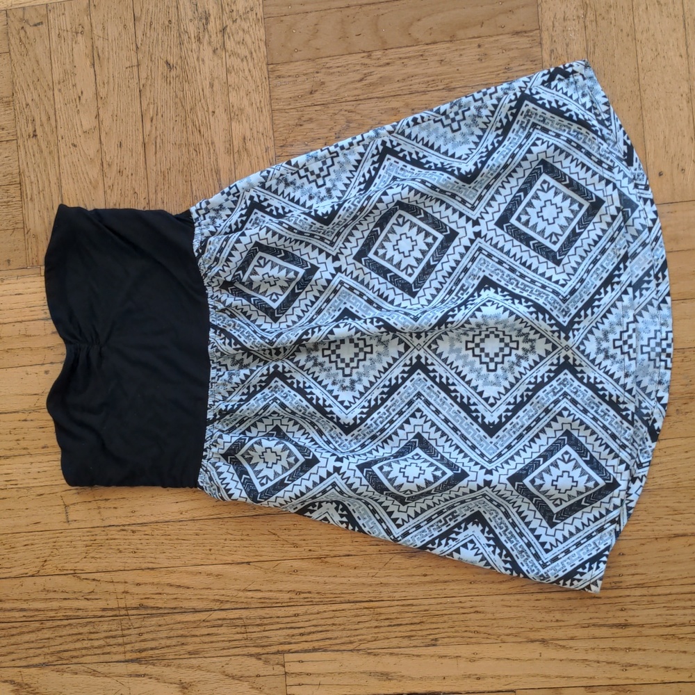 Roxy Juniors' large black and white bohemian sundress